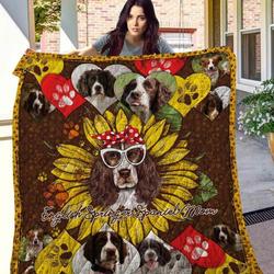 English Springer Spaniel 14 Blanket Th10072019 Quilt and Home Decor