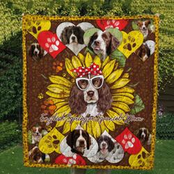 English Springer Spaniel 14 Tlq0112 Quilt  Quilt and Home Decor