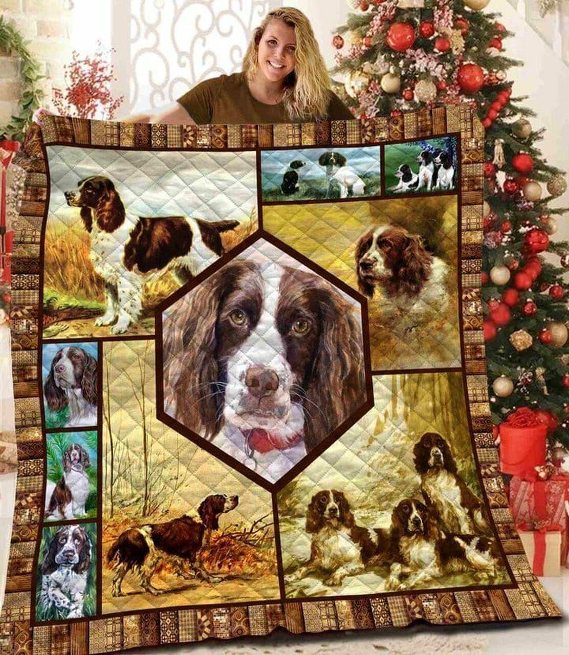 English Springer Spaniel The Lovely Boys Quilt Blanket Dhc04011626Dd and Home Decor