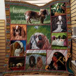 English Toy Spaniel 09 Blanket TH10072019 Quilt and Home Decor