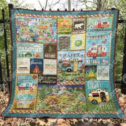 Enjoy Life Quilt Blanket Aq55  Quilt and Home Decor
