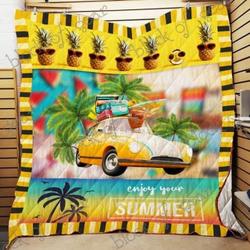 Enjoy Summer Cl2100163Mdq Quilt Blanket and Home Decor