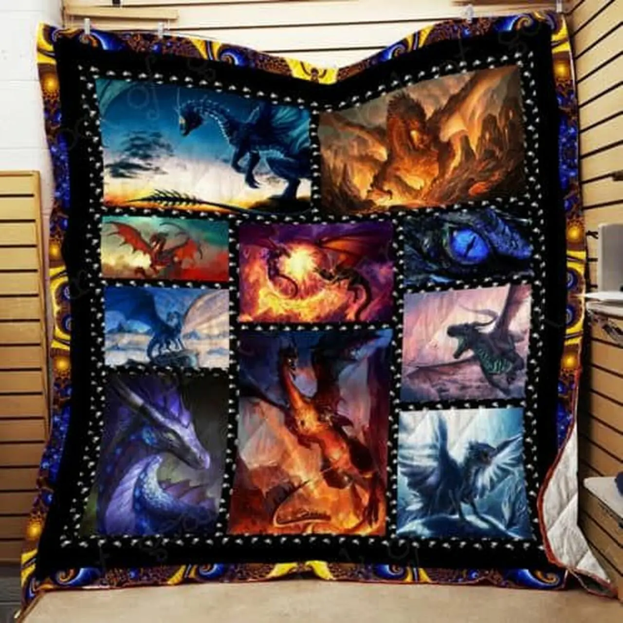 Epic Flying Dragon Cl2100167Mdq Quilt Blanket and Home Decor