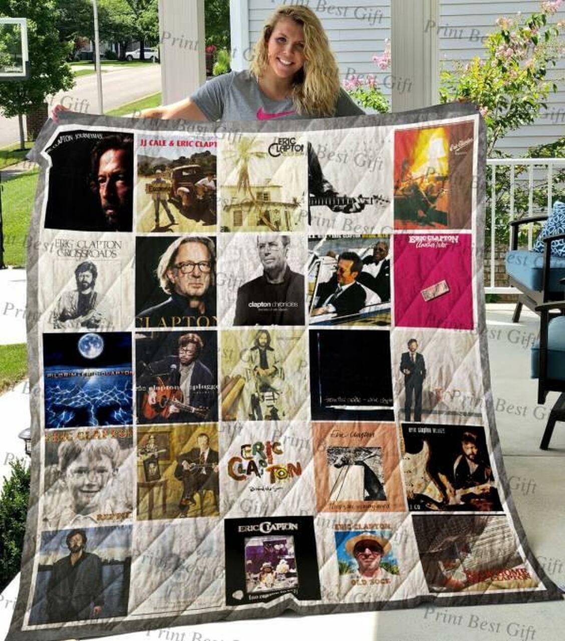 Eric Clapton Quilt Blanket Limited Quilt Blanket and Home Decor
