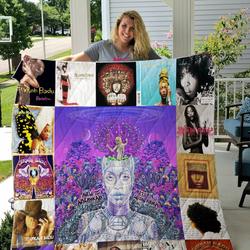 Erykah Badu Quilt Blanket For Fans Ver 17 and Home Decor