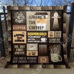 Espresso Yourself DHCDHC DT0910 Quilt Blanket and Home Decor