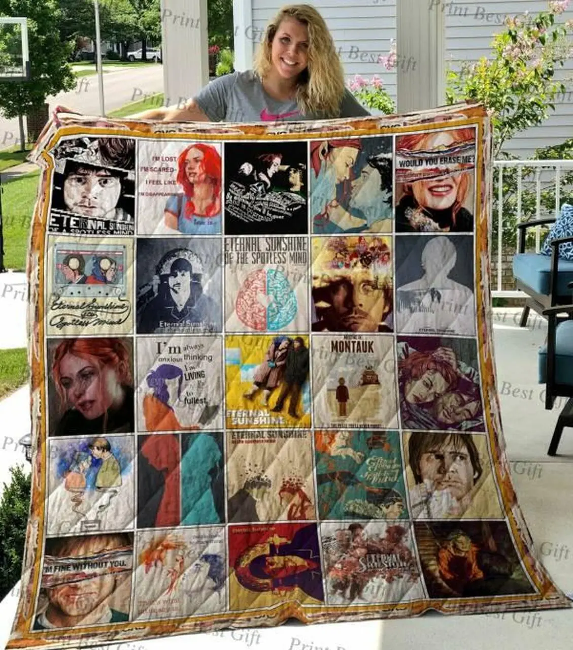 Eternal Sunshine Of The Spotless Mind Quilt Blanket Limited Quilt Blanket and Home Decor