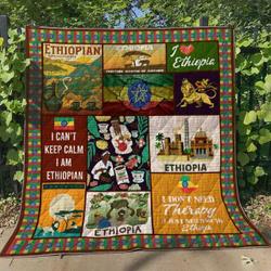 Ethiopia Nx100616 Quilt Blanket and Home Decor