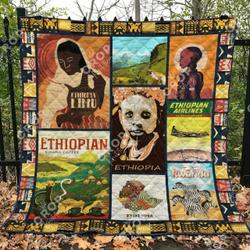 Ethiopia Tu290601A Tbg Quilt Blanket and Home Decor