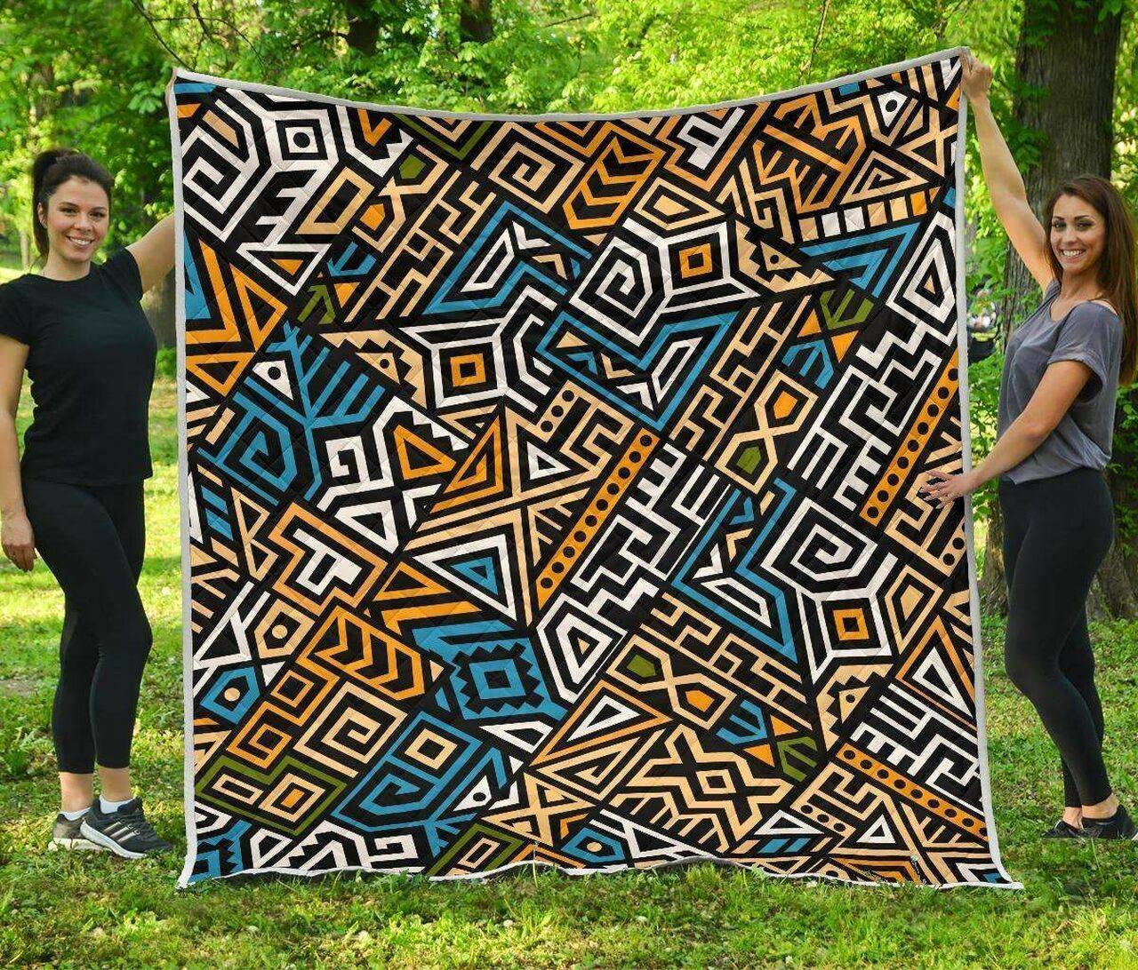 Ethnic Aztec Geometric Cl17100267Mdq Quilt Blanket and Home Decor