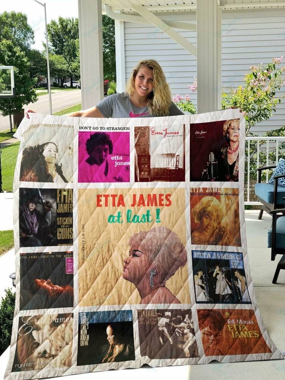 Etta James Quilt Blanket 01 and Home Decor