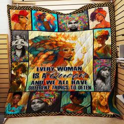 Every Woman Is A Queen And We All Have Different Things To Often Quilt Blanket Dhc150120542Td and Home Decor