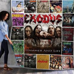 Exodus Albums Cover Poster Quilt and Home Decor