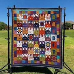 Face Rabbit DHCLD0909 Quilt Blanket and Home Decor