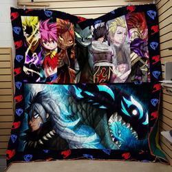 Fairy Tail Dragon Quilt V4  Quilt and Home Decor