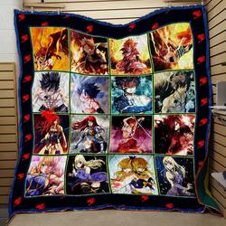 Fairy Tail Fight Quilt V2  Quilt and Home Decor