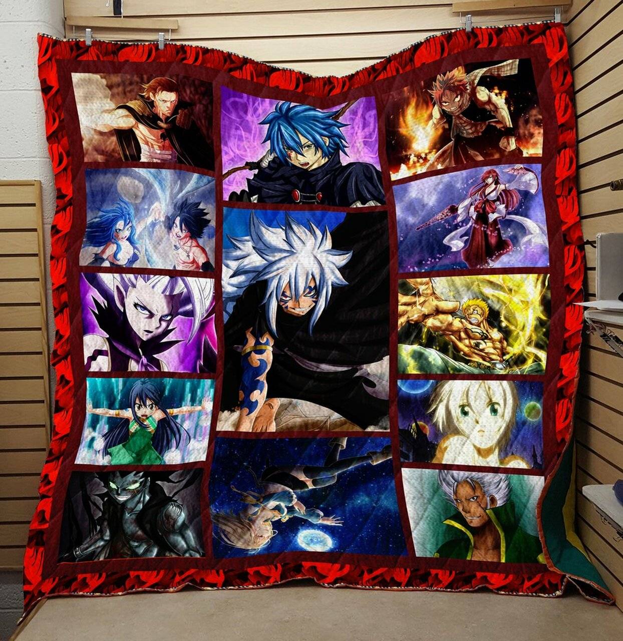 Fairy Tail Fight Quilt V6 Quilt and Home Decor
