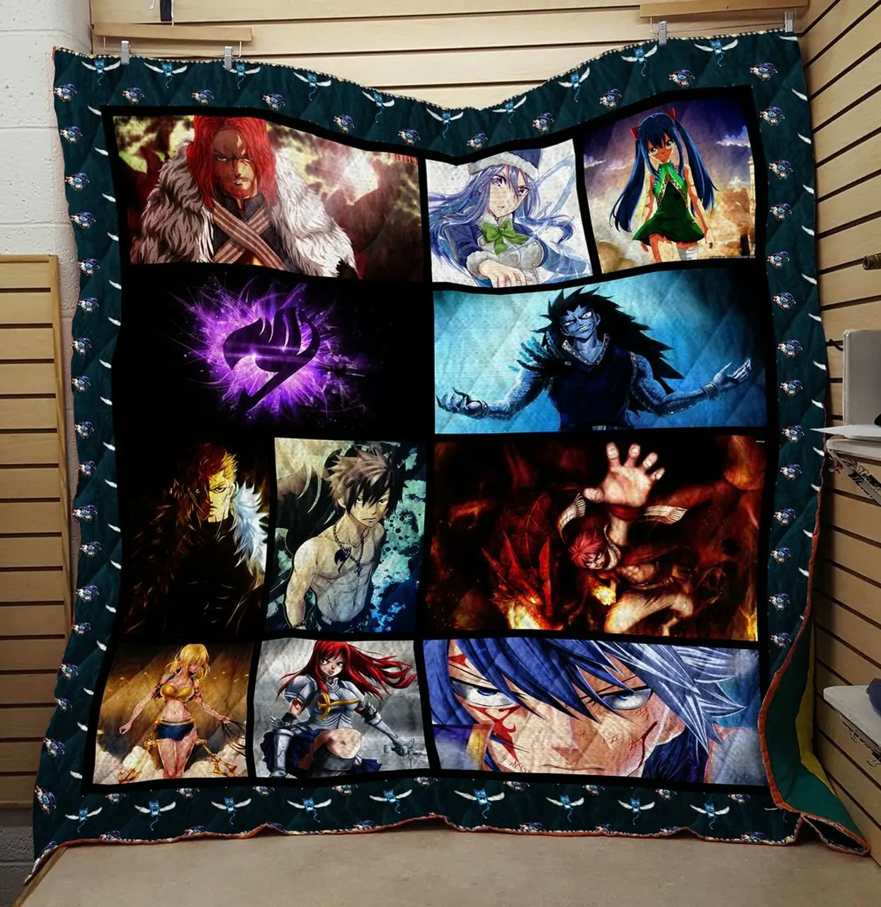 Fairy Tail Fight Quilt V7 Quilt and Home Decor