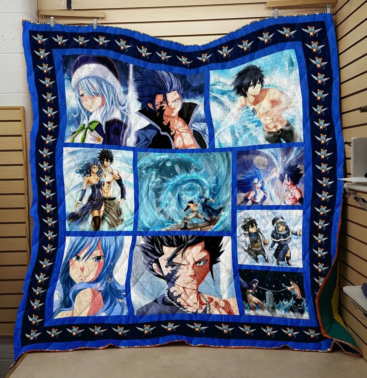 Fairy Tail Fight Quilt V8 Quilt and Home Decor