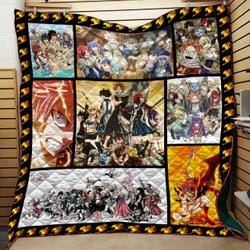 Fairy Tail Quilt For Fans Amine Design By Exrain and Home Decor