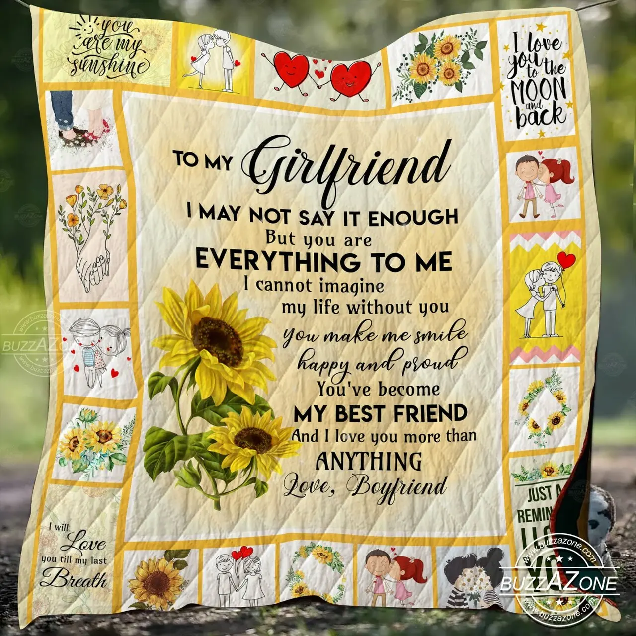 Family Girlfriend Every Thing To Me Quilt Cc and Home Decor