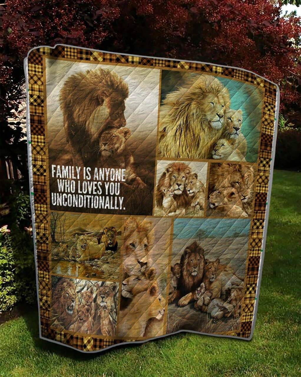 Family Lion Quilt and Home Decor