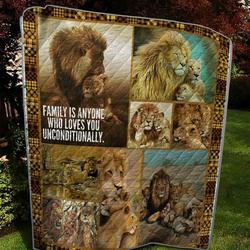 Family Lion Quilt and Home Decor