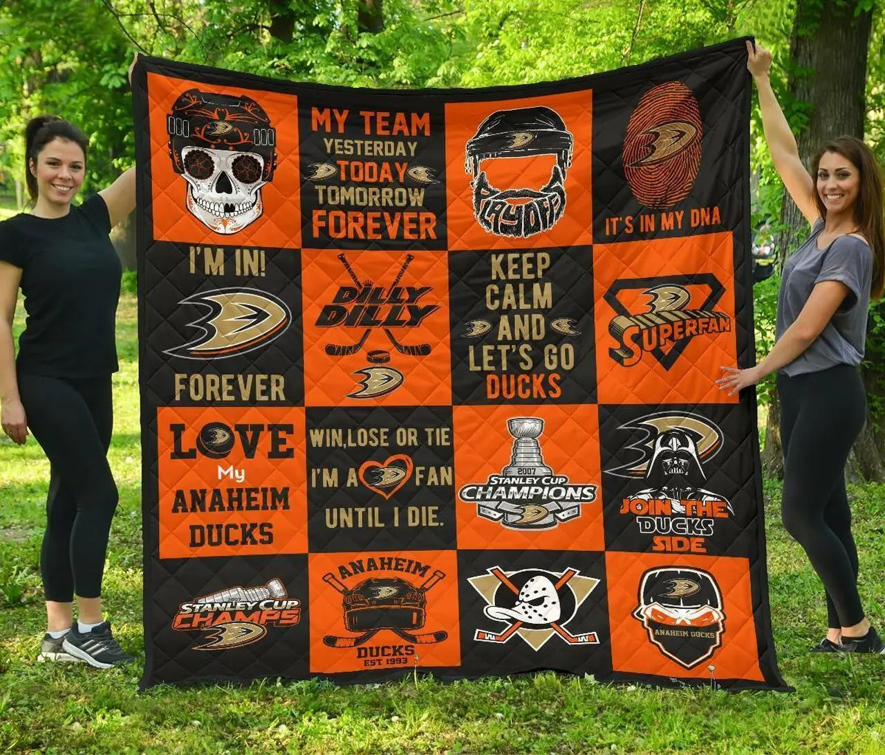Fan Anaheim Ducks Amazing Gift Idea Quilt and Home Decor