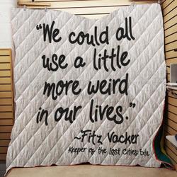 Fan  Favorite Fitz Quote Throw Quilt Blanket and Home Decor