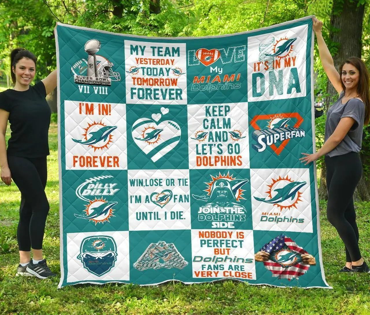 Fan Miami Dolphins Amazing Fan Gift Idea Quilt and Home Decor