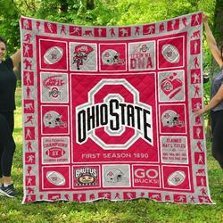 Fan Ohio State Buckeyes Amazing Gift Idea Quilt and Home Decor