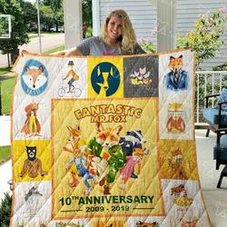 Fantastic Mr Fox Quilt Blanket 01588 and Home Decor