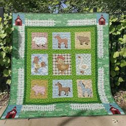 Farm Animal Ml260610 Quilt Blanket and Home Decor