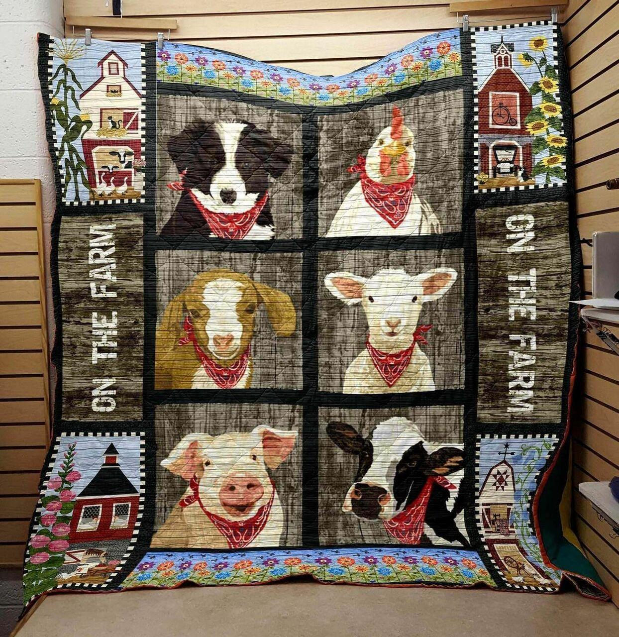 Farm Faces Of The Country Clt250620 Quilt Blanket and Home Decor