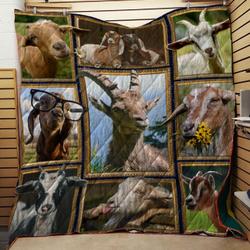 Farm Goat Flower Quilt  Quilt and Home Decor