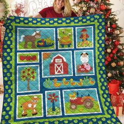 Farm NT2309014CL Quilt Blanket and Home Decor