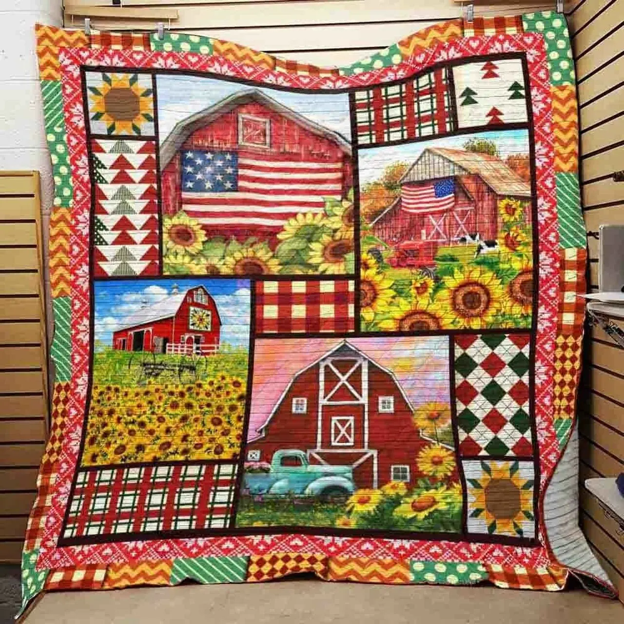 Farm Quilt Blanket ABC07112084 and Home Decor