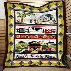 Farm Quilt Blanket Dhc0910721Vt and Home Decor