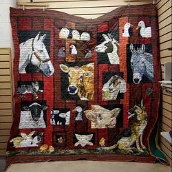 Farm Quilt Blanket Dhc13123724Vt and Home Decor