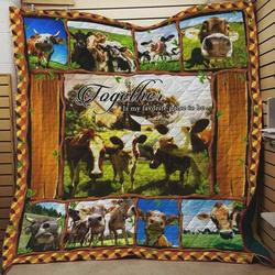 Farm Together Is My Favourite Place Quilt Blanket Great Customized Blanket Gifts For Birthday Christmas Thanksgiving and Home Decor