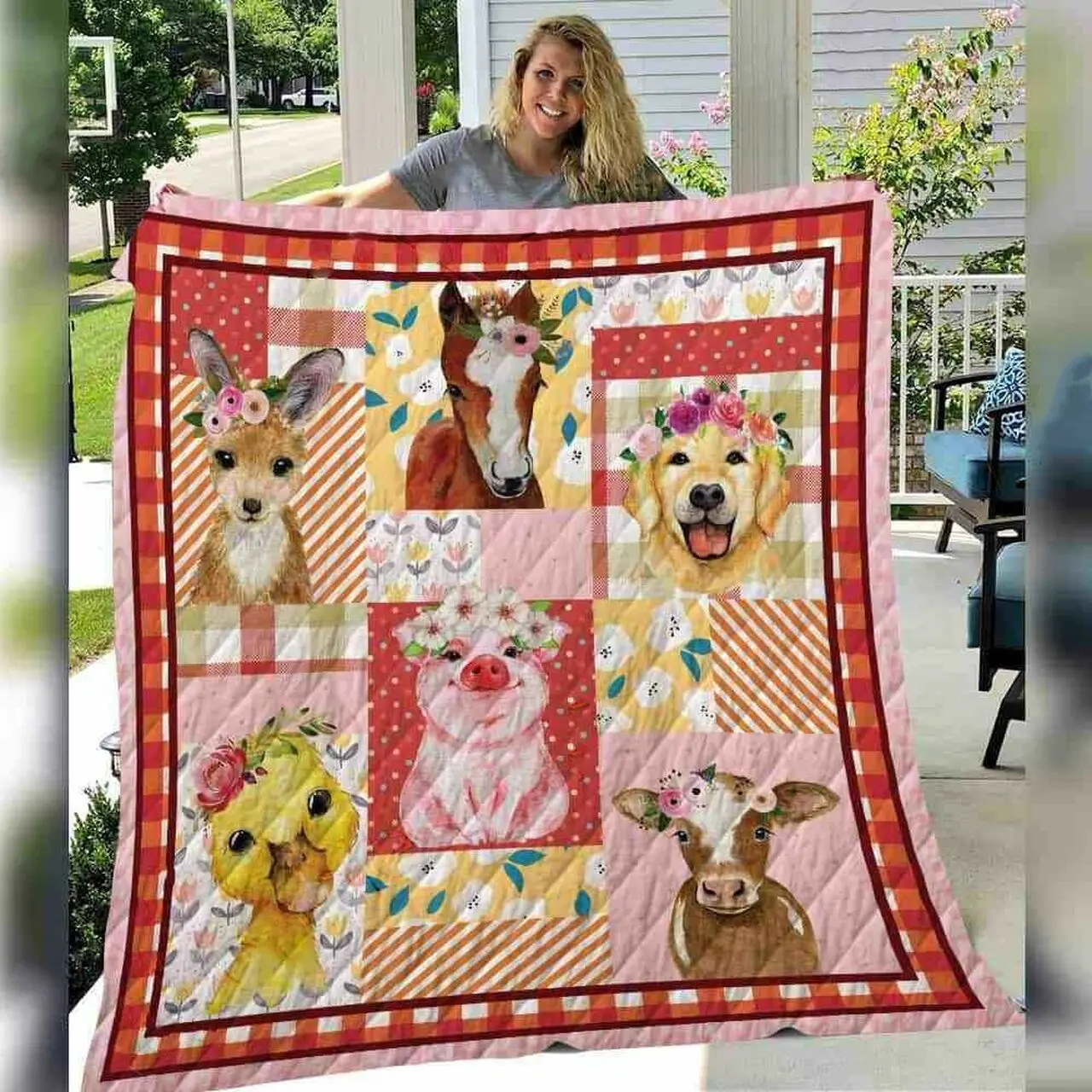 Farmer Quilt Blanket ABC07112945 and Home Decor