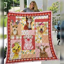 Farmer Quilt Blanket ABC07112945 and Home Decor