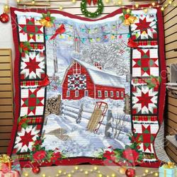 Farmhouse Christmas Hur Quilt Cysidl and Home Decor