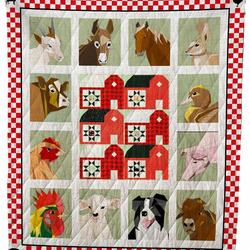 Farming Animals Quilt For Farmers In Daily Life and Home Decor