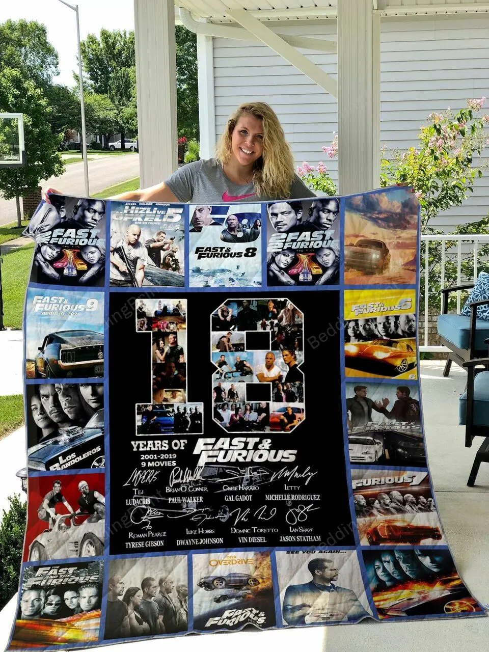 Fast And Furious Quilt Blanket and Home Decor