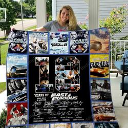 Fast And Furious Quilt Blanket and Home Decor