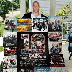 Fast & Furious Quilt Blanket and Home Decor