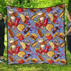 Fastfood Cl12100283Mdq Quilt Blanket and Home Decor