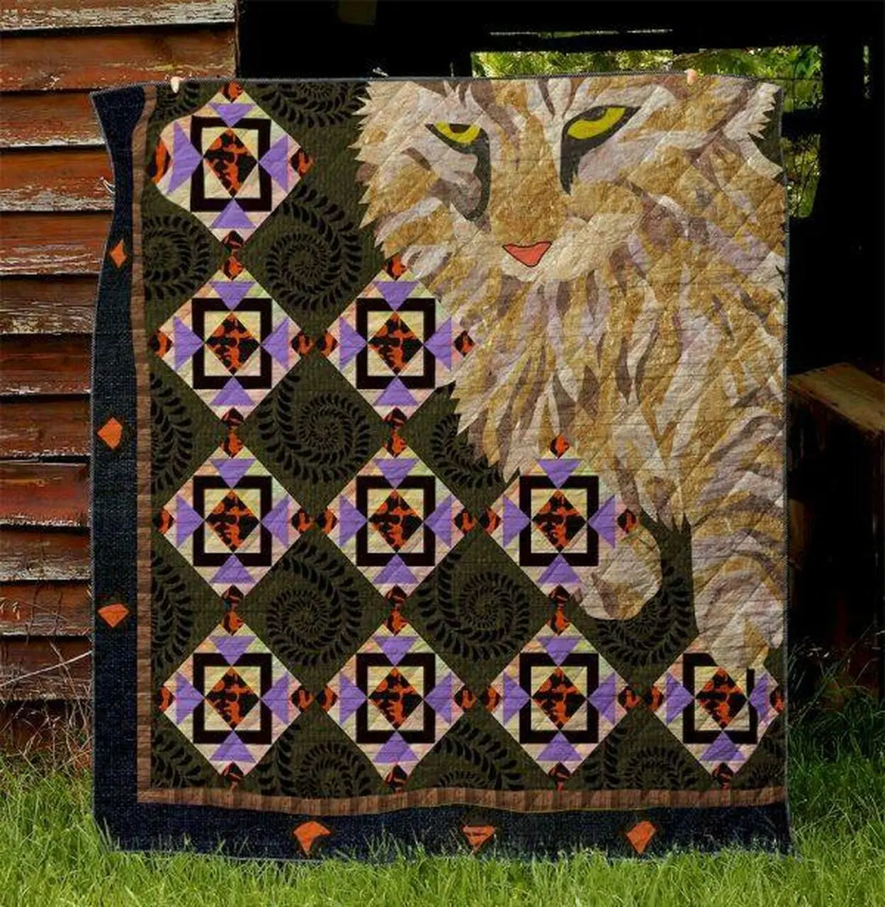 Fastidious Cat Quilt Blanket Quilt and Home Decor