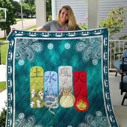 Favorite Ghibli Characters Quilt Blanket      and Home Decor